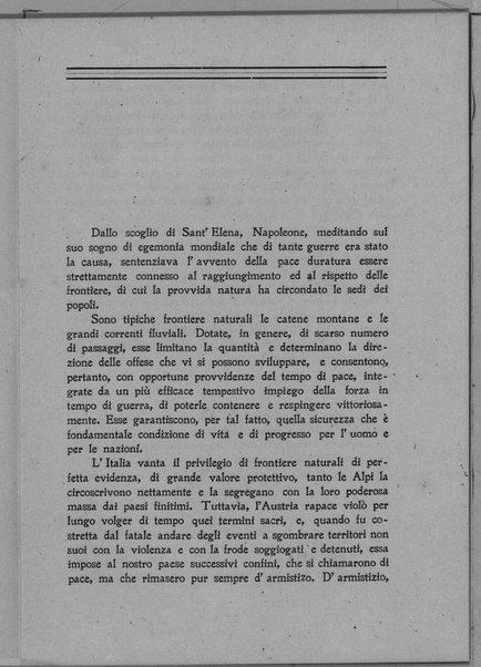 Confini di pace e confini d'arnistizio. La Venezia tridentina e la Venezia Giulia